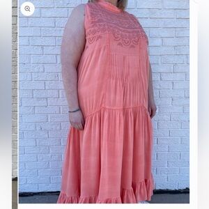 Given Kale Plus Size Sleeveless Boho Maxi/Midi Dress NWOT